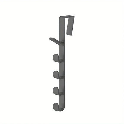 Over The Door Plastic Clothes Hanging Rack Bedroom Door Hanger Hooks Home Storage Organizer Purse H 6