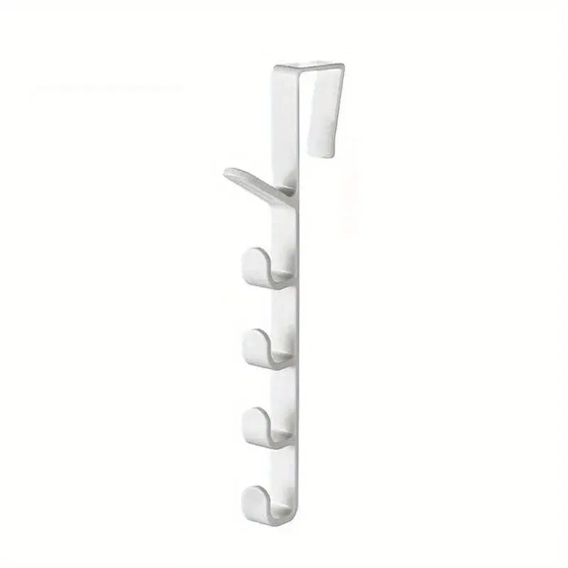 Over The Door Plastic Clothes Hanging Rack Bedroom Door Hanger Hooks Home Storage Organizer Purse H 7