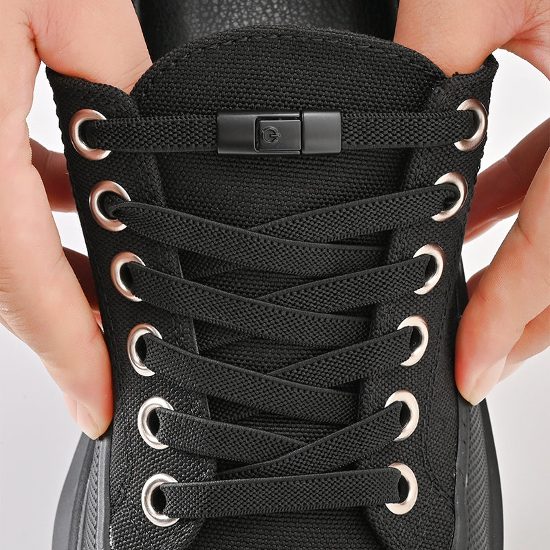 Elastic Press Lock Shoelaces No Tie Shoe Laces For Kids  Adults Widened Flat Shoelace For Sneakers  2