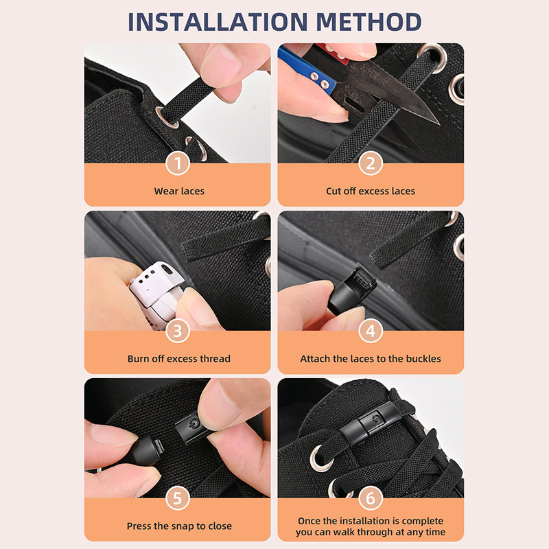 Elastic Press Lock Shoelaces No Tie Shoe Laces For Kids  Adults Widened Flat Shoelace For Sneakers  3