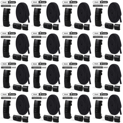 Elastic Press Lock Shoelaces No Tie Shoe Laces For Kids  Adults Widened Flat Shoelace For Sneakers  23