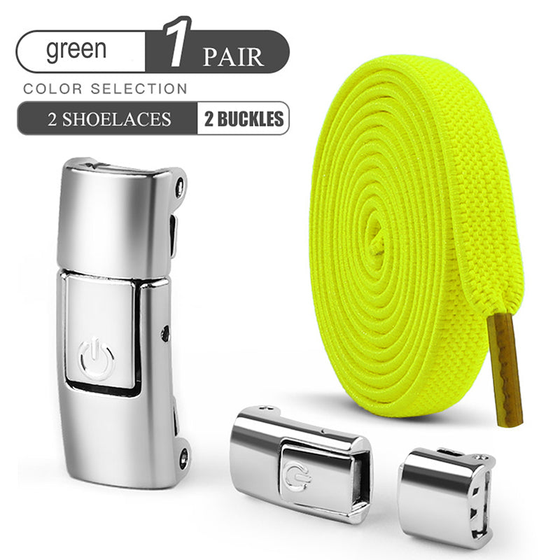 Elastic Press Lock Shoelaces No Tie Shoe Laces For Kids  Adults Widened Flat Shoelace For Sneakers  6
