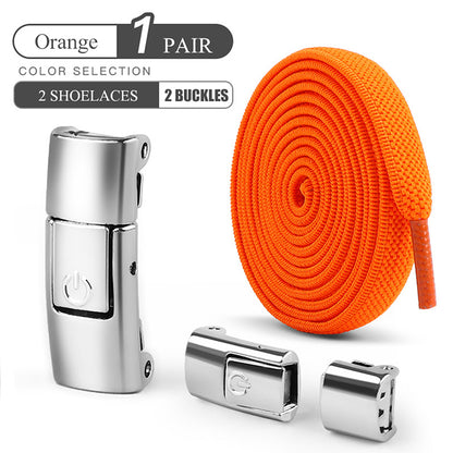 Elastic Press Lock Shoelaces No Tie Shoe Laces For Kids  Adults Widened Flat Shoelace For Sneakers  8