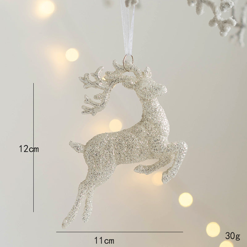Merry Christmas Natal Ornament, Angel Girl Pentacle Pendant, Christmas Tree Hanging Pendant, Deer Christmas Decoration