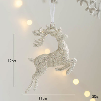 Merry Christmas Natal Ornament, Angel Girl Pentacle Pendant, Christmas Tree Hanging Pendant, Deer Christmas Decoration