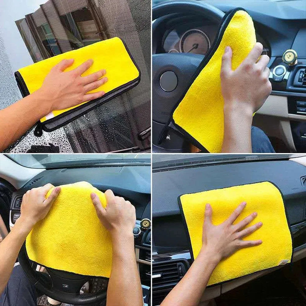 Microfiber Car Wash Towel, Car Cleaning Drying Cloth, Ultra Absorbent Care Cloth, Quick Dry Kitchen Towel