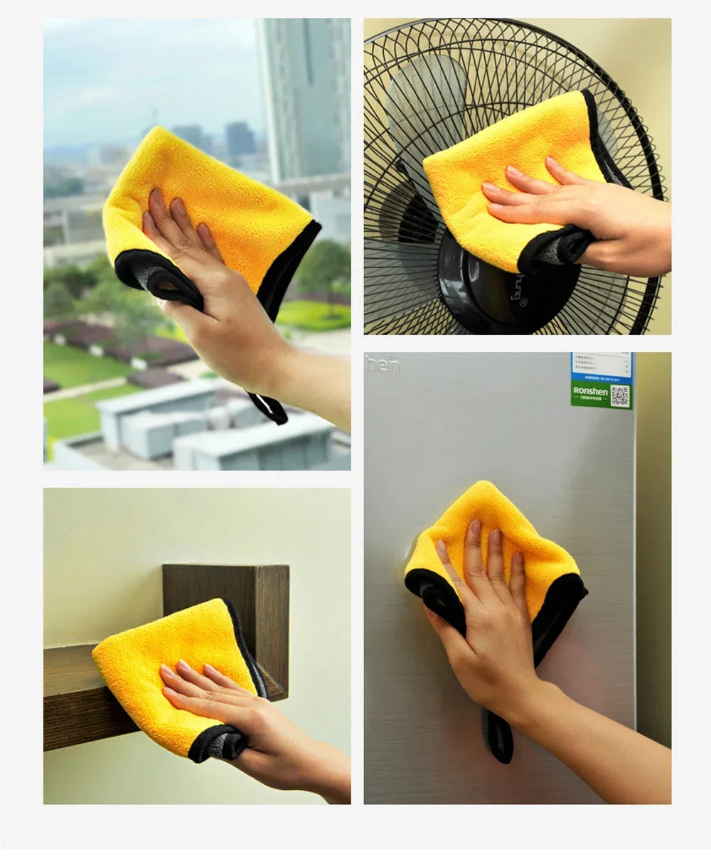 Microfiber Car Wash Towel Car Cleaning Drying Cloth Ultra Absorbent Care Cloth Quick Dry Kitchen To