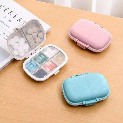 Mini 8Compartment Travel Pill Organizer Box 4
