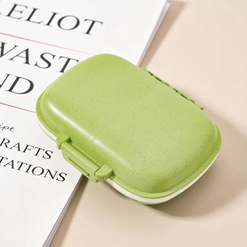 Mini 8Compartment Travel Pill Organizer Box 6