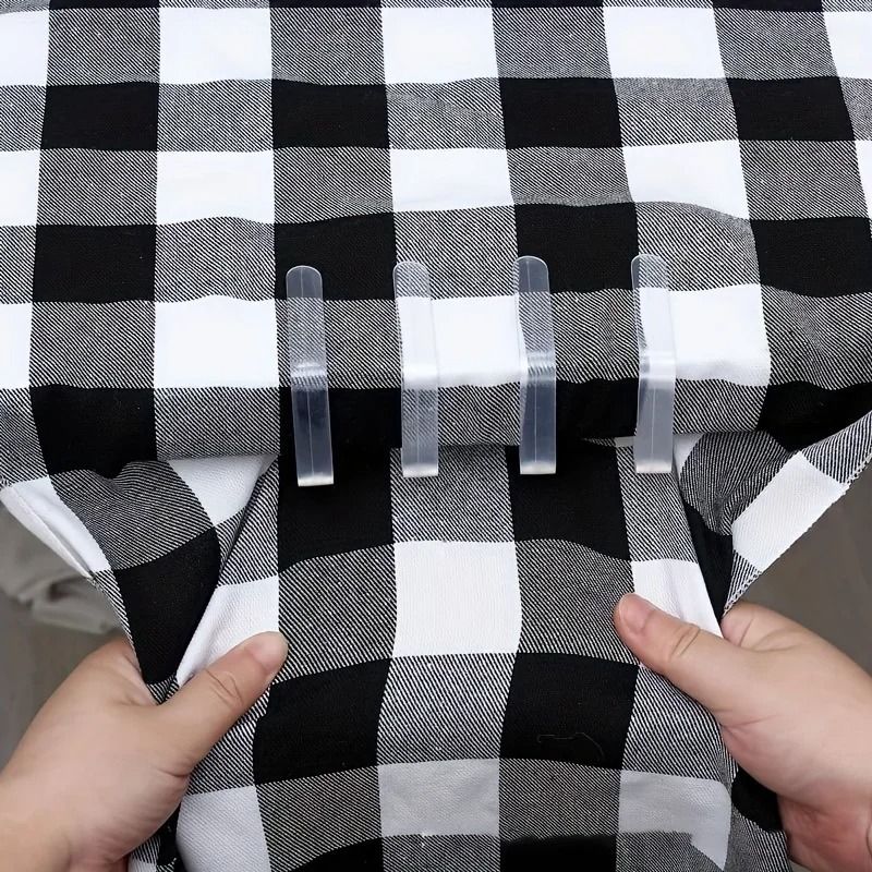 10 Pcs Transparent Tablecloth Clips Set 4