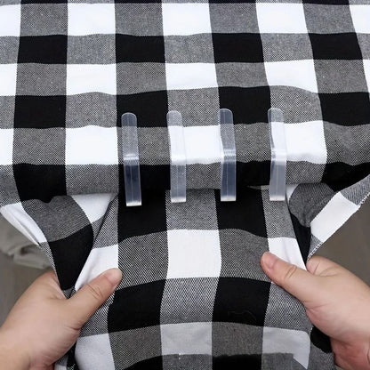 10 Pcs Transparent Tablecloth Clips Set 4