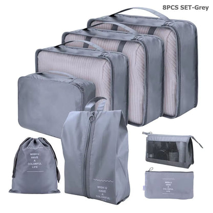 TravelMaster Ultra Organiser Set  8Piece Premium Luggage Packing Cube  Sorting Bags 5