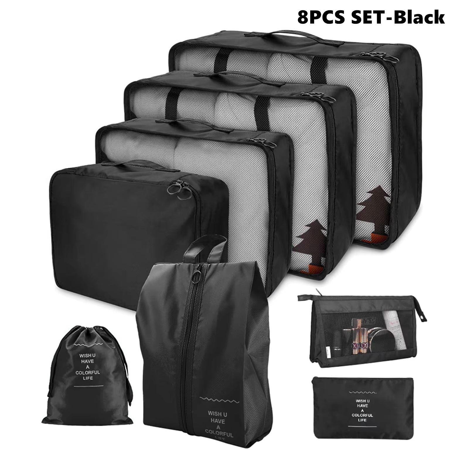 TravelMaster Ultra Organiser Set  8Piece Premium Luggage Packing Cube  Sorting Bags 7