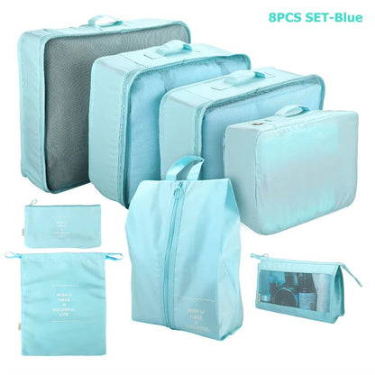 TravelMaster Ultra Organiser Set  8Piece Premium Luggage Packing Cube  Sorting Bags 9