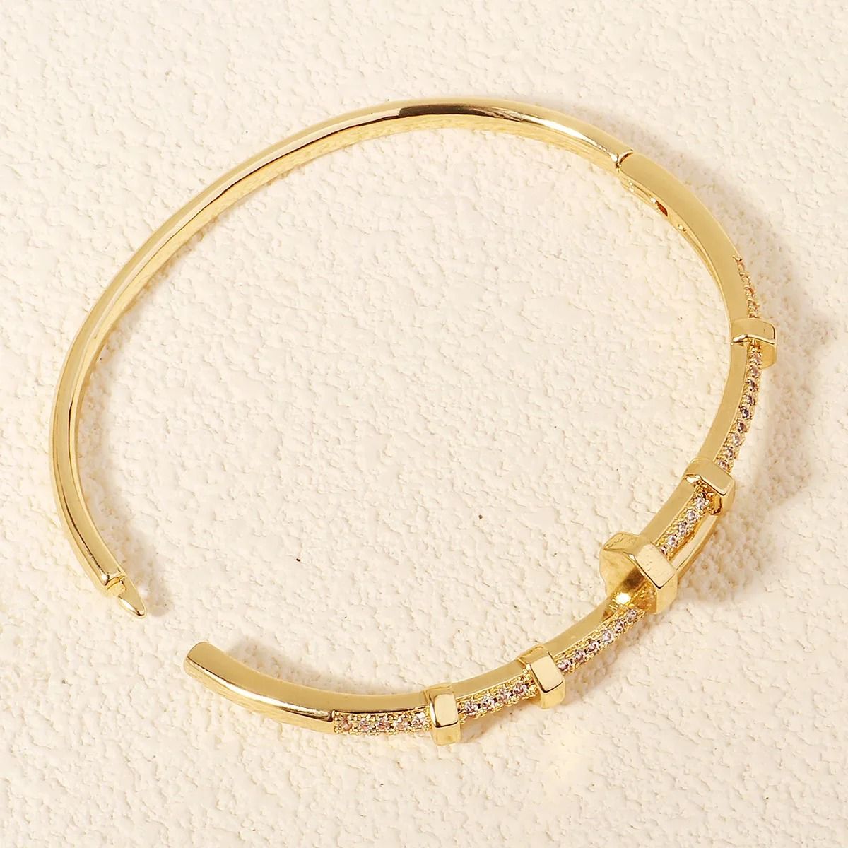 Elegant Zircon Nail Design Bracelet For Women 4