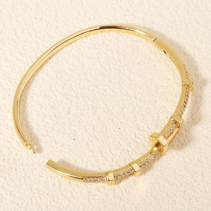 Elegant Zircon Nail Design Bracelet For Women 4