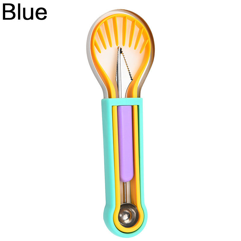 Avocado Slicer 3 In 1 Fruit Peeler Cutter Butter Corer Plastic Knife Kitchen Vegetable Tool 9