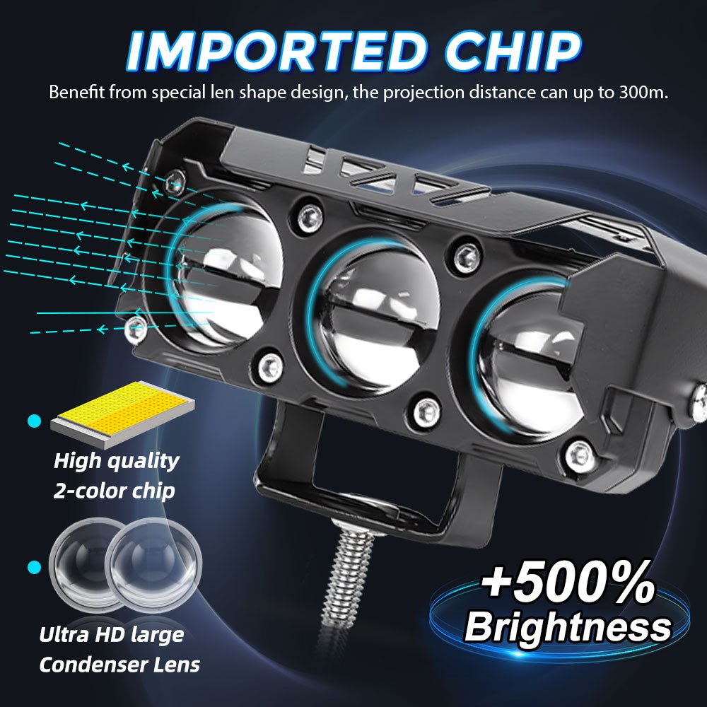 LED Driving Light Auxiliary Work Spotlight High Bright Car Truck Motorcycle Tractor Search Light 1