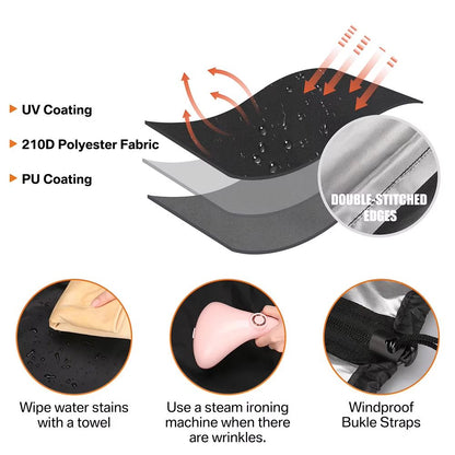 OutdoorShield Deluxe Hanging Egg Chair Cover  Waterproof Windproof Protector For Single Or Double S 3