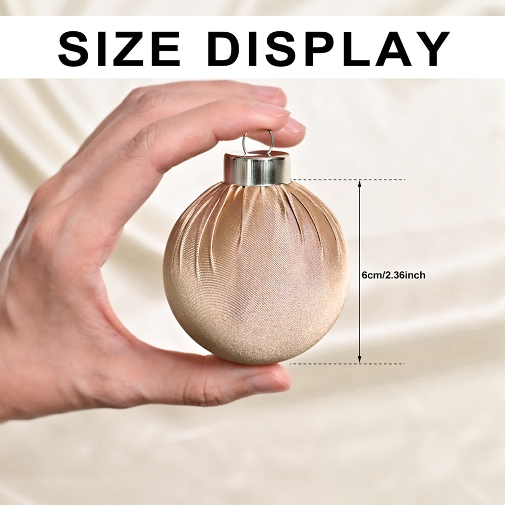 Christmas Tree Decoration Ball Satin Christmas Ball Pendant New Year Decorative Ball Set With Gift  1