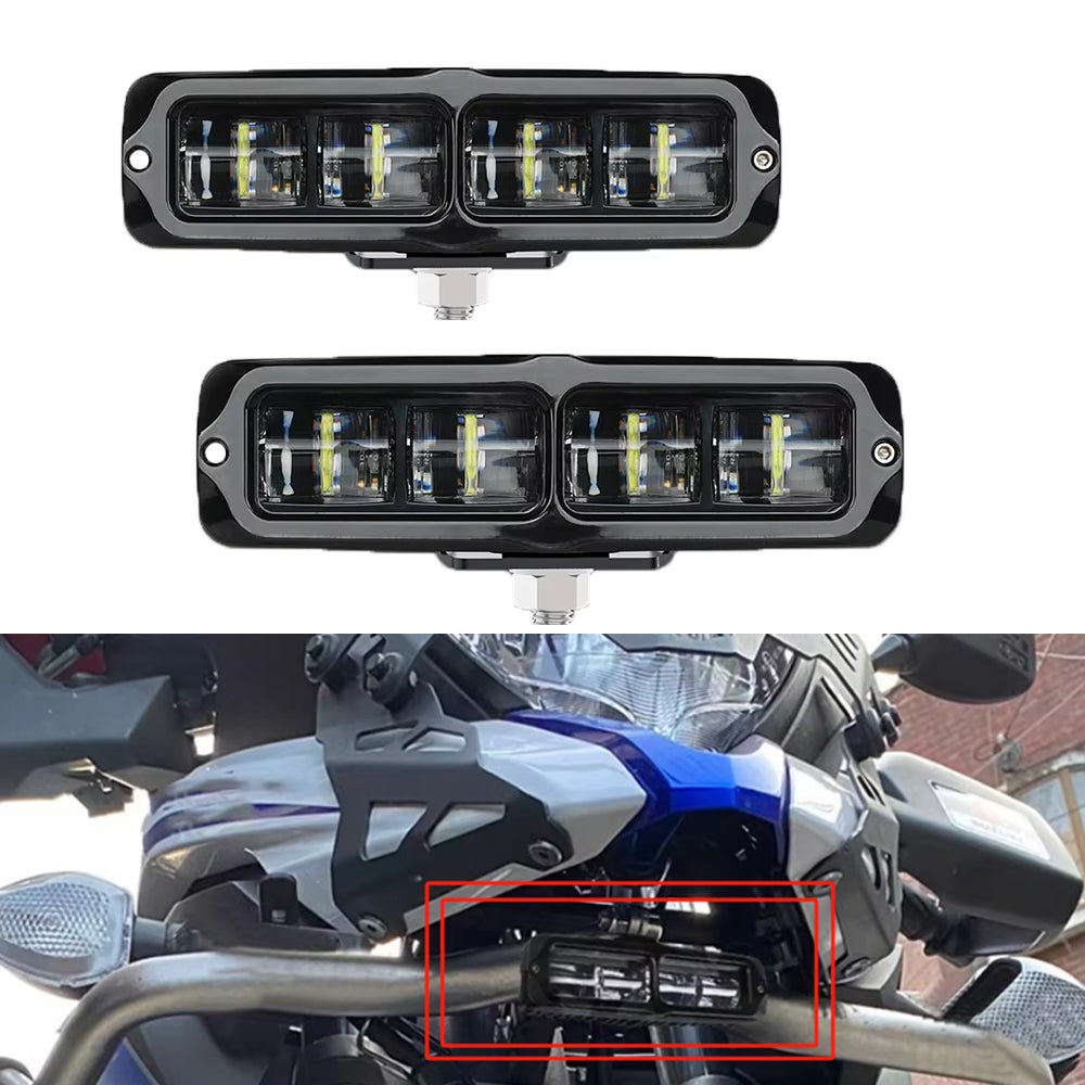 Motorcycle Fog Lights, LED Light Bar, Offroad Driving Running Work Light for ATV SUV Tractor Truck