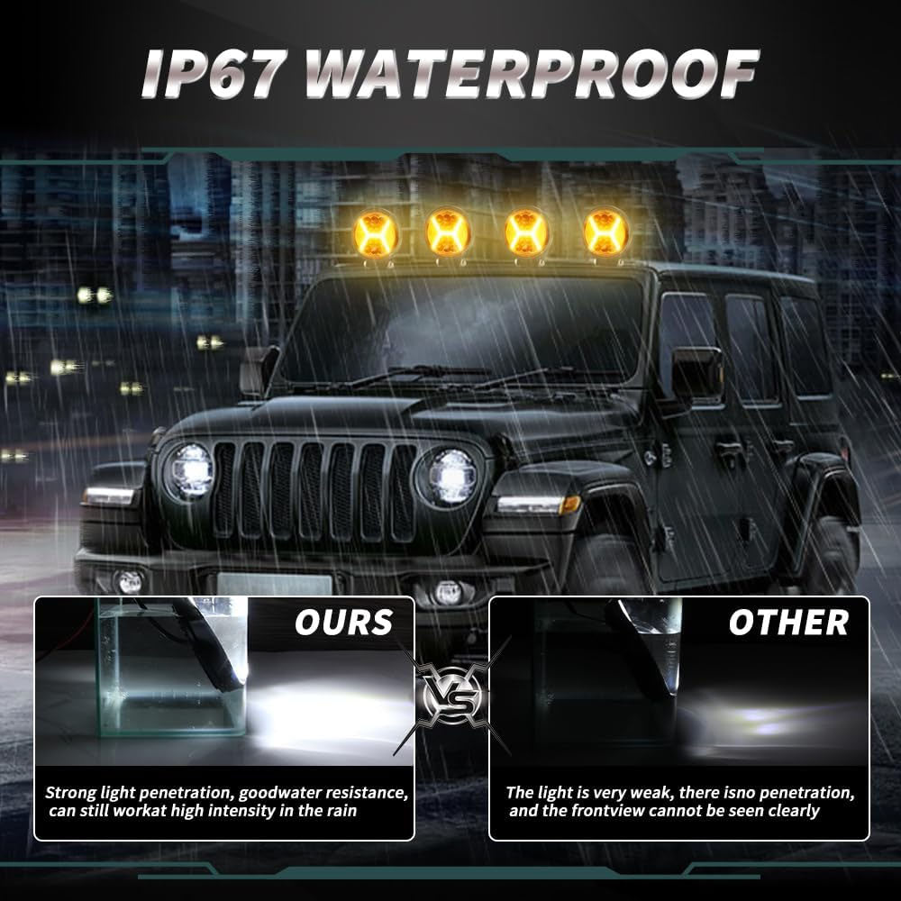 LED Round Work Light Flood Spot Beam For Truck Tractor SUV Offroad Fog Driving Lamp 3