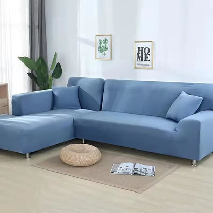 StretchGuard Premium Sofa Slipcover Set  Elastic SolidColour Protection For 1234 Seater  LShaped Se 10