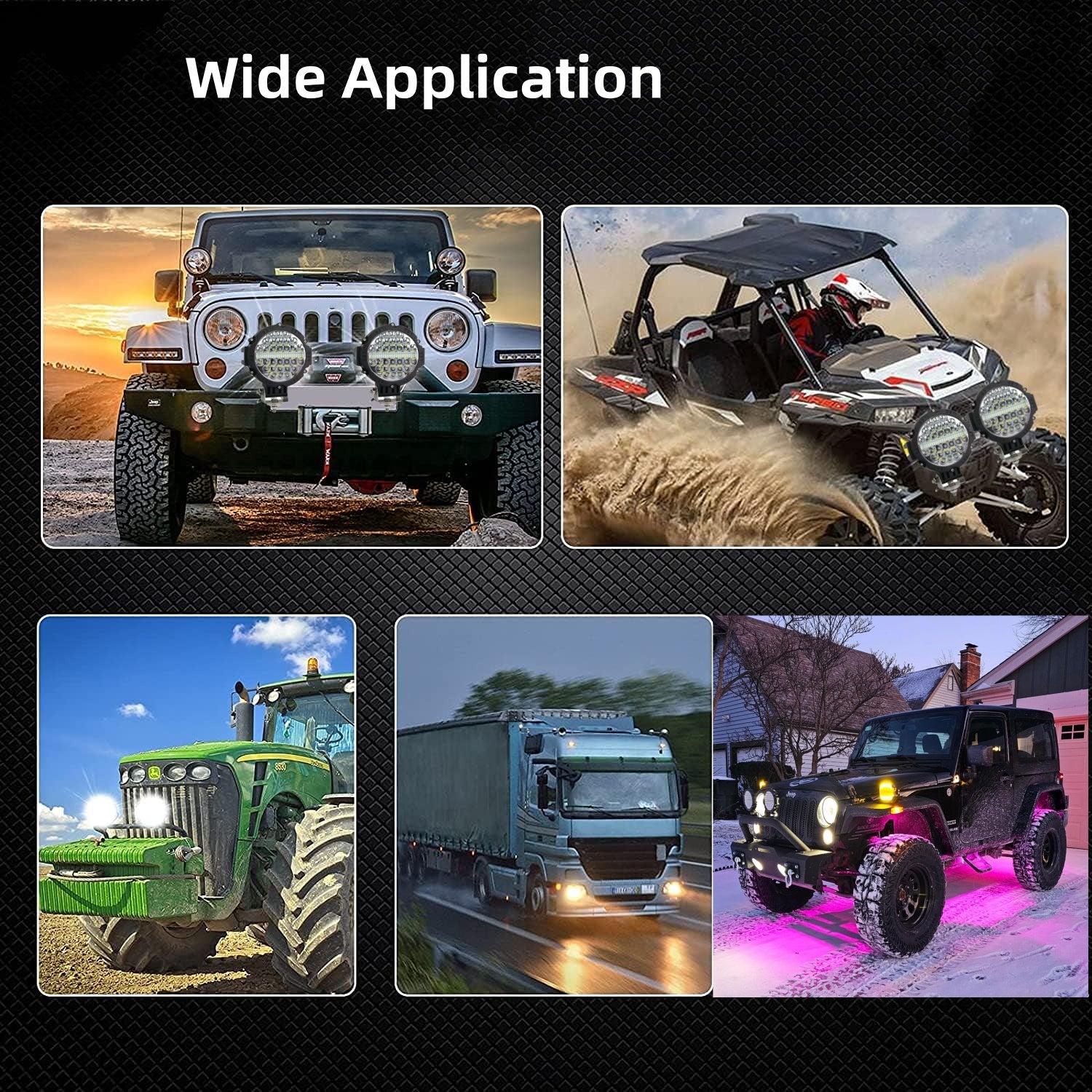 Work Light Pods LED Offroad Lights For Truck ATV UTV Jeep RV Car Tractor OffRoad Vehicle 2