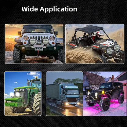 Work Light Pods LED Offroad Lights For Truck ATV UTV Jeep RV Car Tractor OffRoad Vehicle 2