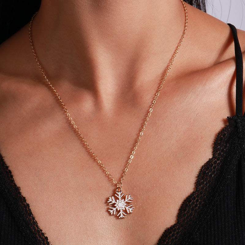 Cute Christmas Necklaces For Women Enamel Christmas Tree Santa Claus Bells Pendants Necklaces Girls 7
