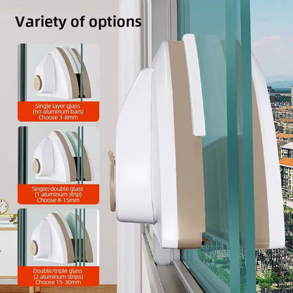 ClearView Duo Magnetic Glass Window Cleaning Tool  DoubleLayer Squeegee For StreakFree Home  Office 2