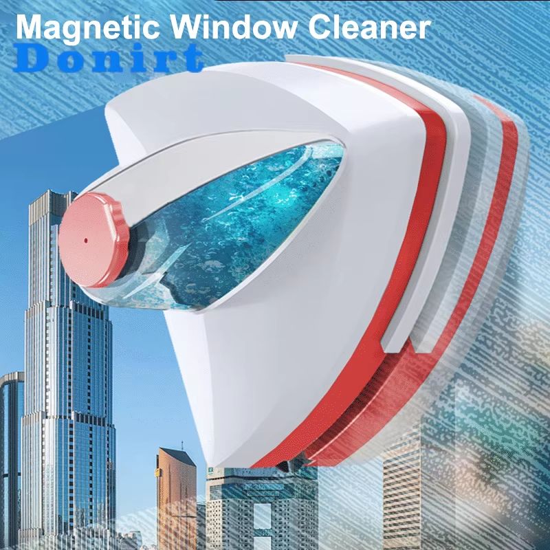 ClearView Duo Magnetic Glass Window Cleaning Tool  DoubleLayer Squeegee For StreakFree Home  Office 5