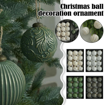 Antique Christmas Ball, 12pcs Christmas Tree Ball Pendant, Shatterproof Tree Ornaments, Holiday Decoration Ornament