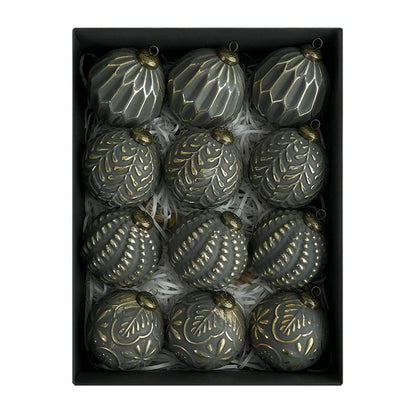 Antique Christmas Ball, 12pcs Christmas Tree Ball Pendant, Shatterproof Tree Ornaments, Holiday Decoration Ornament