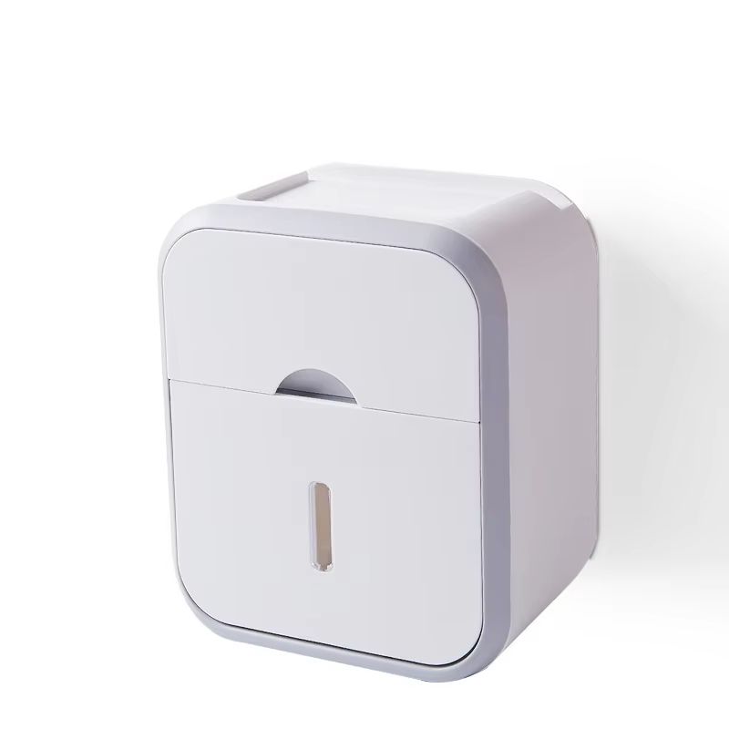 AquaGuard WallMount Toilet Paper Storage Box  Waterproof  DustProof Roll Organizer With High Capaci 3