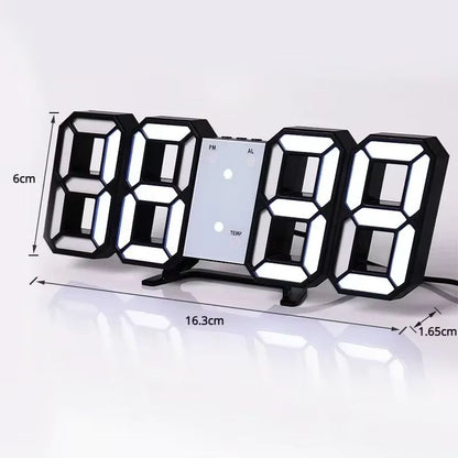 GlowEdge 3D LED Digital Wall Clock  Modern Ambient NightMode Timepiece For Bedroom  Living Room 4