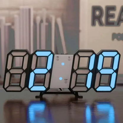 GlowEdge 3D LED Digital Wall Clock  Modern Ambient NightMode Timepiece For Bedroom  Living Room 6