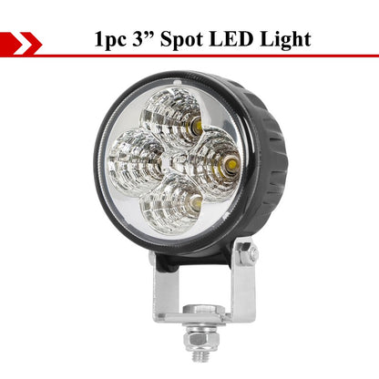Car Offroad SUV Truck Auxiliary Hood Bumper Spot LED Work Light Motorcycle Spotlight Tractor Forkli 6