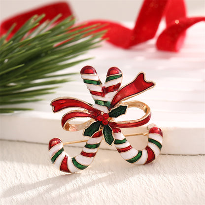 Rhinestone Christmas Bells, New Christmas Jewelry, Brooch Pin For Women Clothing, Fashion Sweet Alloy Enamel