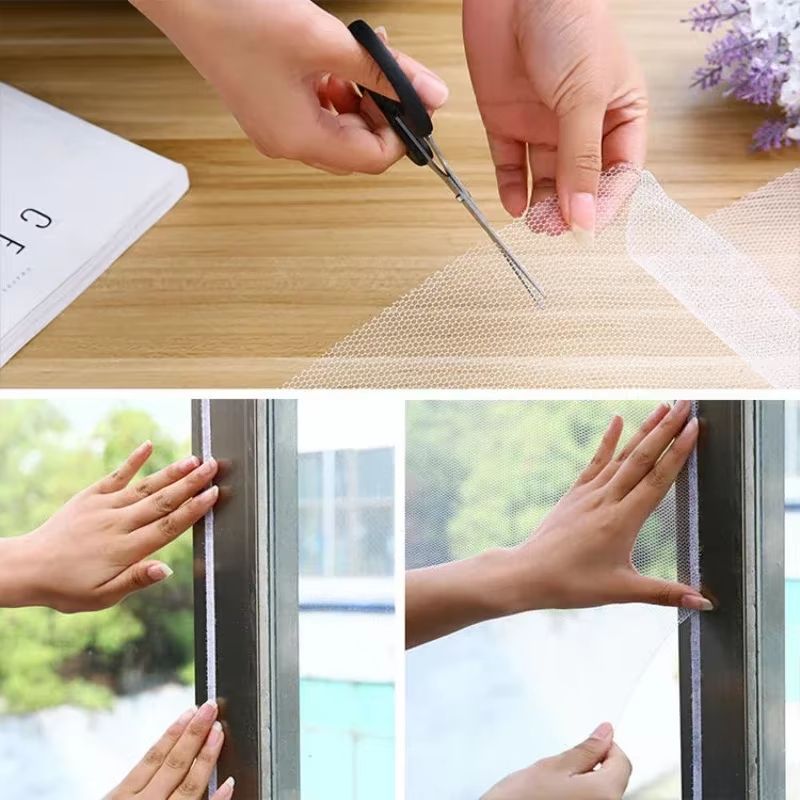 AirGuard Window  Door Insect Screen Net  Reusable AntiMosquito Mesh Curtain For Home  Garden 1