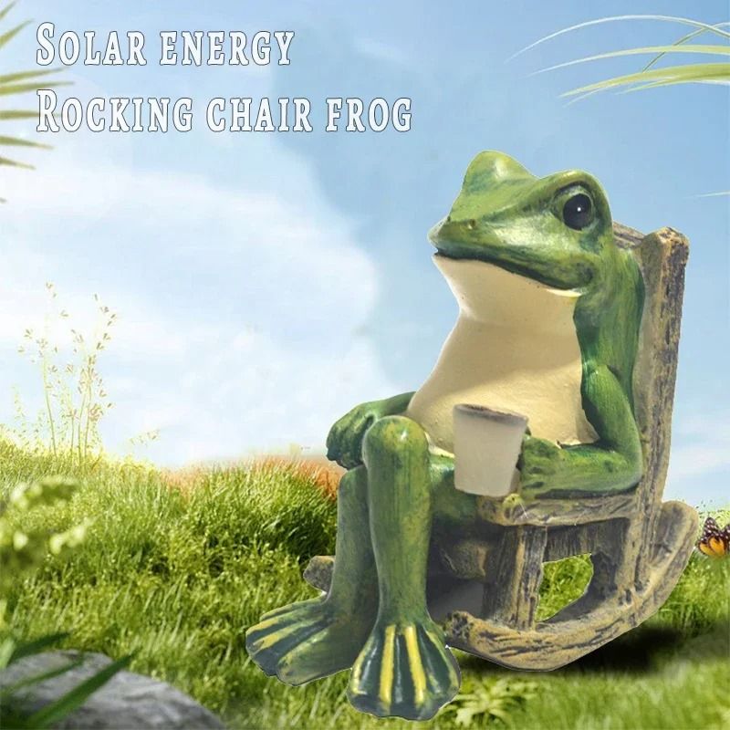 Solar Frog Garden Light Outdoor Decoration 1