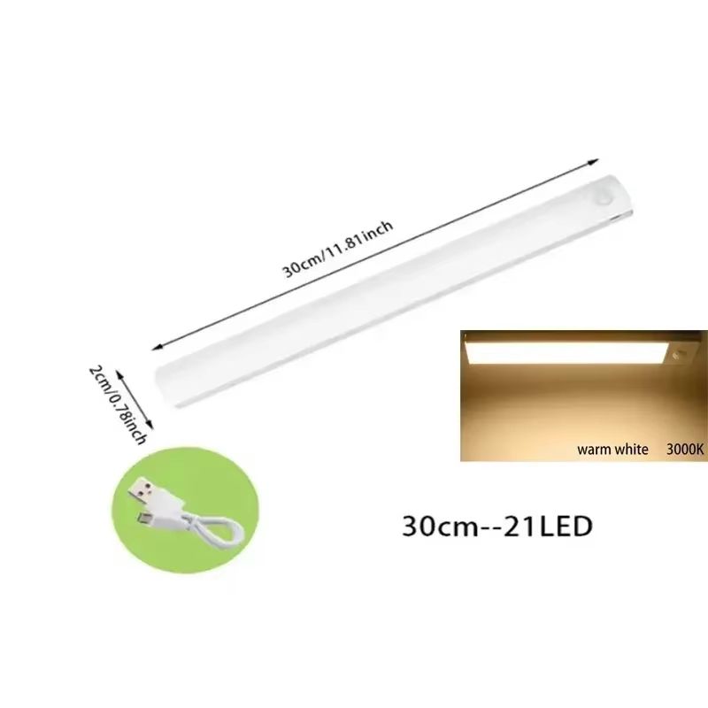 GlowSense PIR MotionSensor LED Night Lamp  USB Rechargeable Ambient Light For Bedroom Stairs  Close 11