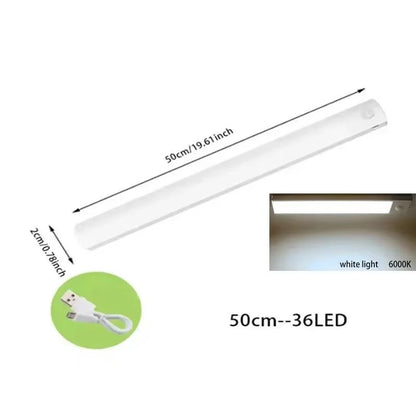 GlowSense PIR MotionSensor LED Night Lamp  USB Rechargeable Ambient Light For Bedroom Stairs  Close 13