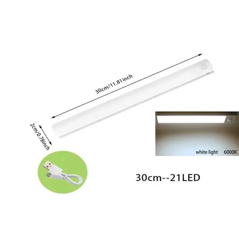 GlowSense PIR MotionSensor LED Night Lamp  USB Rechargeable Ambient Light For Bedroom Stairs  Close 6