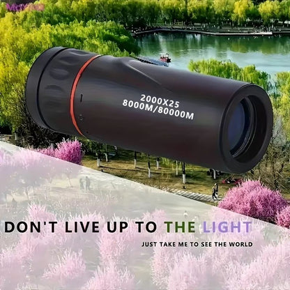 ExplorerView 2000x25 HD Portable Monocular  Compact Telescope For Travel Hiking  Outdoor Adventures 2