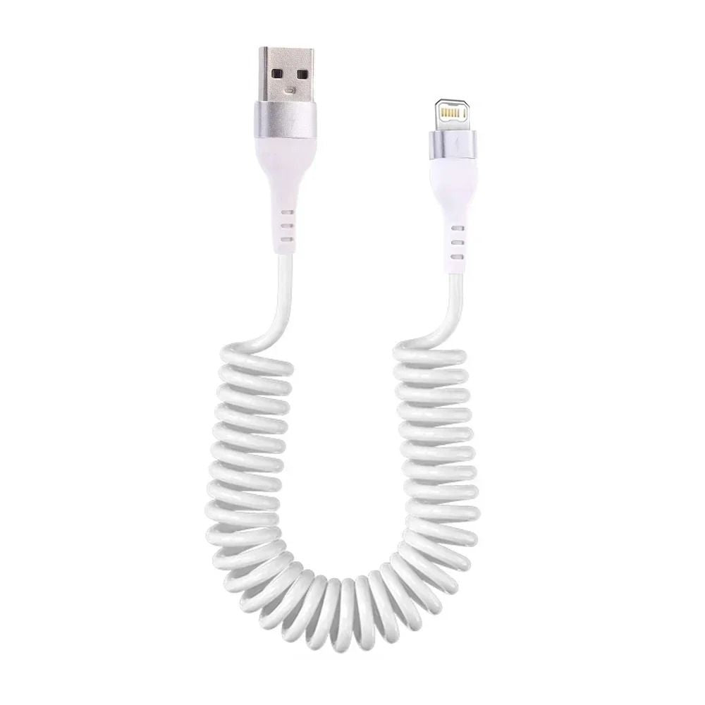30W Fast Charging Retractable Car Charger Cable For IPhone 6