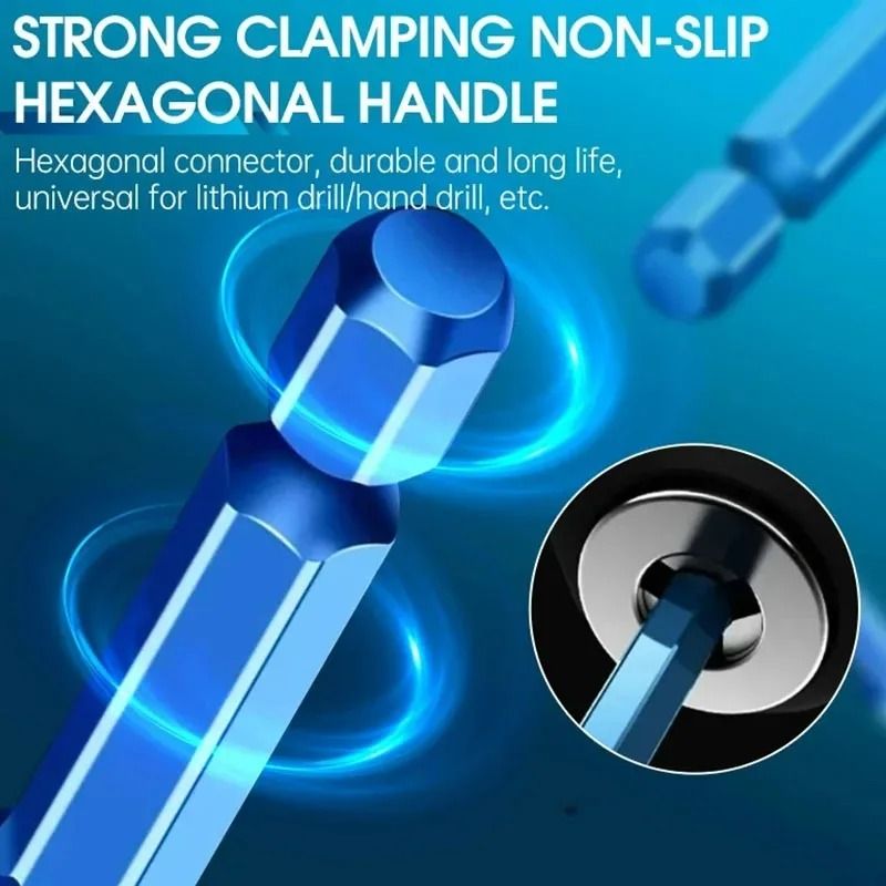 MultiMaterial Rotary Drill Bit Set For Tile Glass Wood And Concrete 1