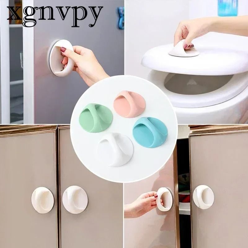 Round Seamless SelfAdhesive Door Handle For Glass Cabinets And Drawers 5