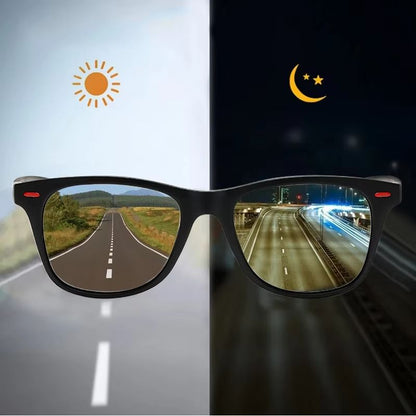 HorizonDrive Polarized Night Vision Sunglasses – Sport & Road Driver Glasses UV400 Day/Night