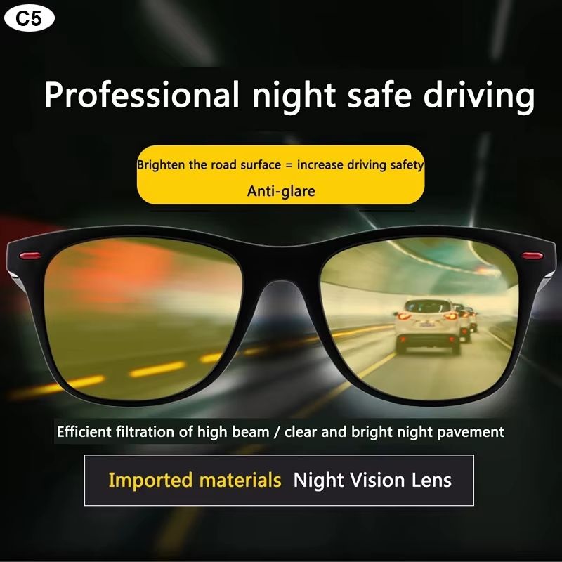 HorizonDrive Polarized Night Vision Sunglasses  Sport  Road Driver Glasses UV400 DayNight 1